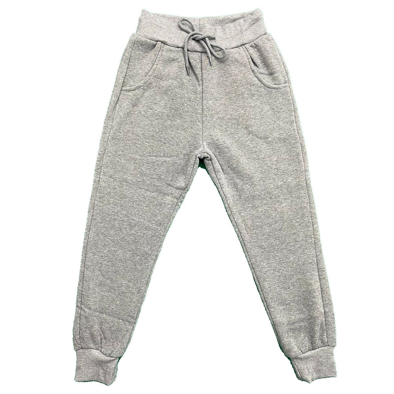 Boys Girls Kids Plain Jogging Sports Tracksuit Bottoms Joggers PE School Fleece.