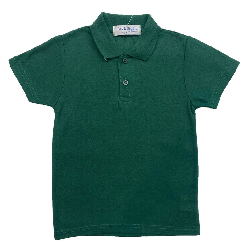 Boys Girls Kids Plain Polo Shirt T-Shirt Cotton School Uniform PE Short Sleeve.