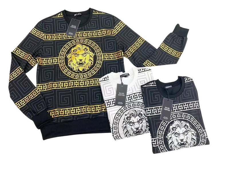 Mens Lion Print Sweatshirt