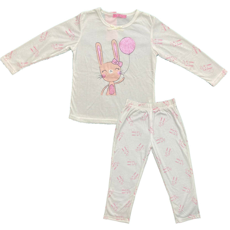 Girls Kids Pyjamas Long Sleeve Top Bottom Set Nightwear PJs.