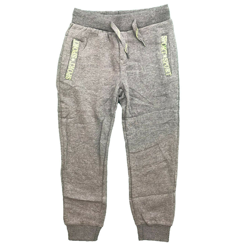 Boys Kids Plain Jogging Sports Tracksuit Bottoms Fleece Winter Joggers Warm.