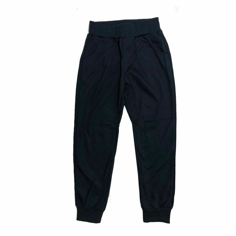 Boys Girls Kids Plain Jogging Sports Tracksuit Bottoms Joggers PE School.