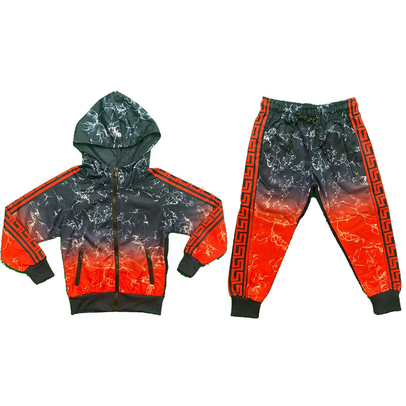 Boys Girls Kids Tracksuit Jacket Joggers Jogging Bottoms Outfit Set Fashion.